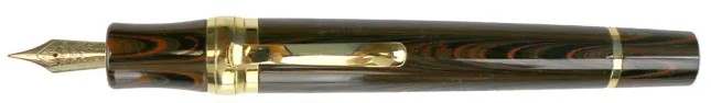 Stipula DaVinci Capless Ebonite Orange Delight Fountain Pen 